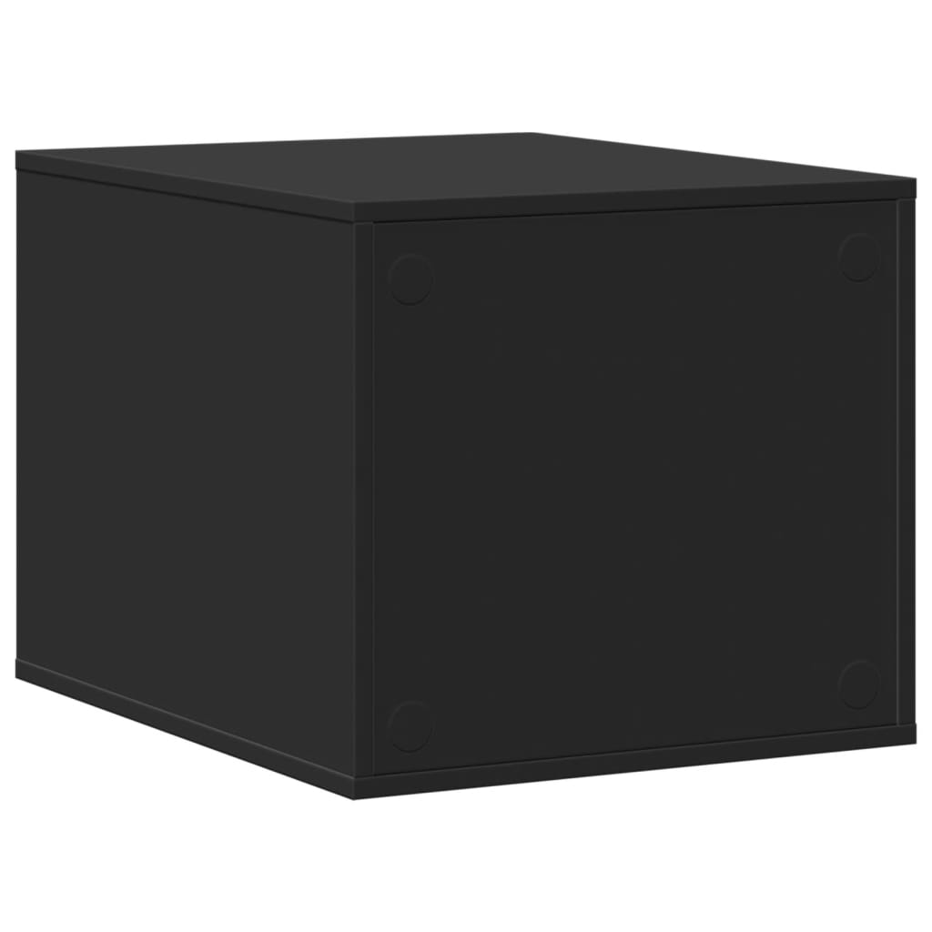 cat litter box body, black, 47x59x42 cm, artificial wood