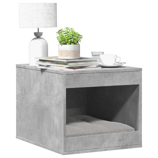 cat litter box body, concrete gray, 47x59x42 cm, artificial wood