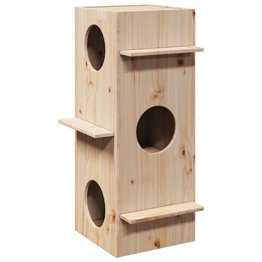 Cat house 43x43x90 cm Solid pine