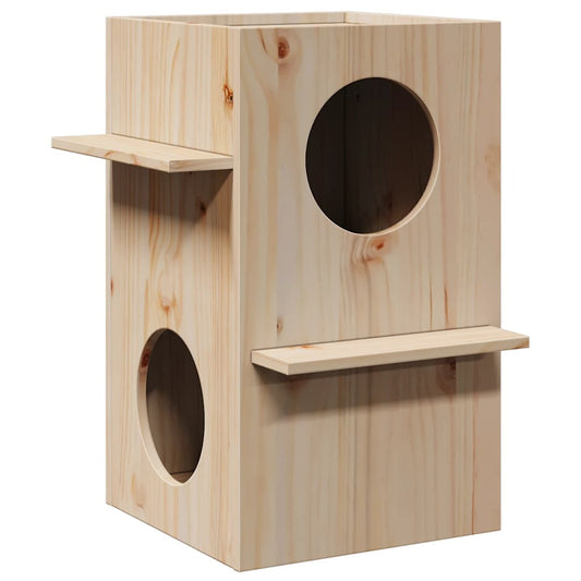 Cat house 43x43x60 cm Solid pine